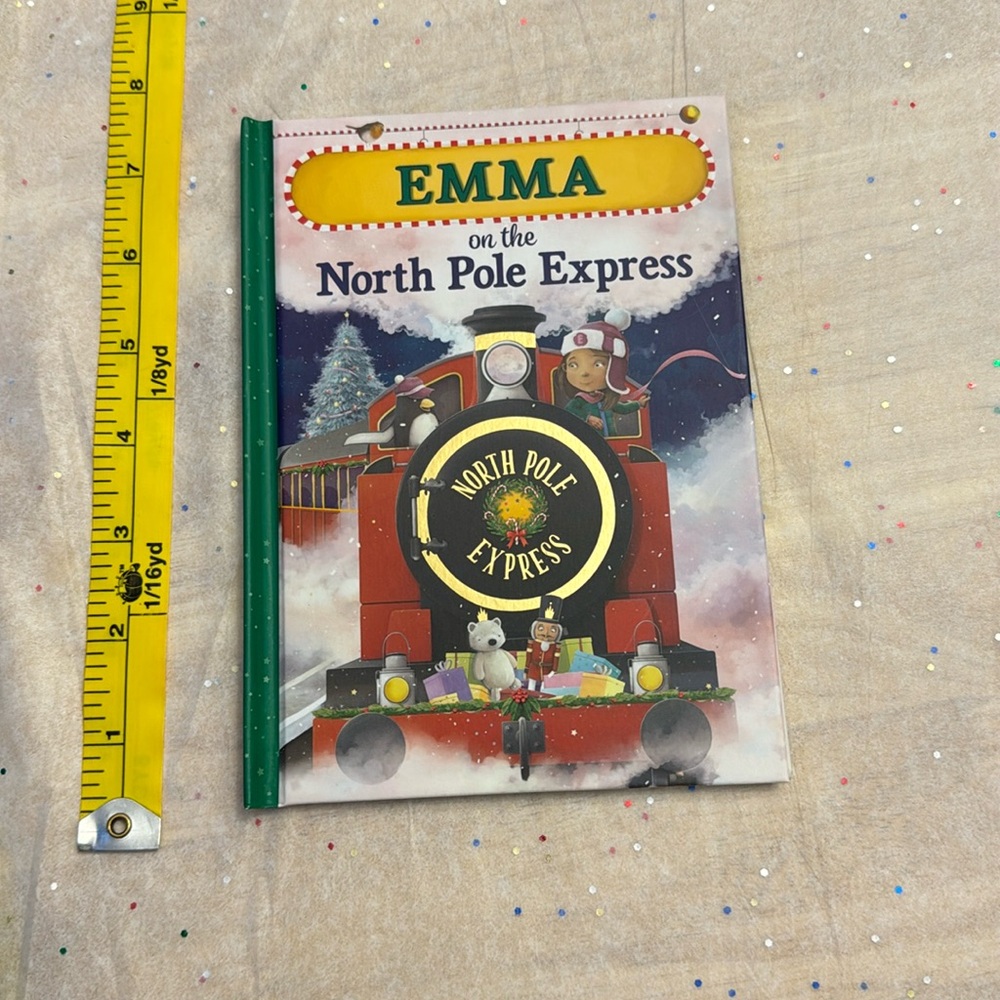 🎁5/10.00🎁 Emma On the North Pole Express Story Book Hardcover like new